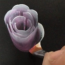 トールペイントのバラ
