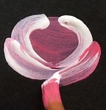 トールペイントのバラの簡単な描き方